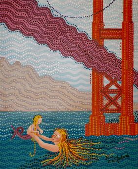 7 Golden Gate Mermaid acrylic 24x30 $4,000.00